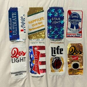 Queen of sparkles beer can top